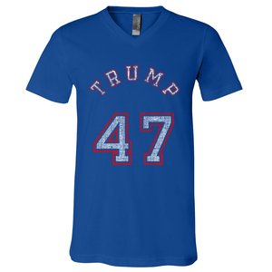 Trump 47 Meaningful Gift V-Neck T-Shirt