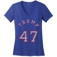 Trump 47 Meaningful Gift Women's V-Neck T-Shirt