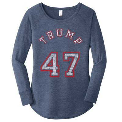 Trump 47 Meaningful Gift Women's Perfect Tri Tunic Long Sleeve Shirt