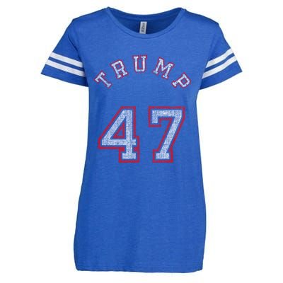 Trump 47 Meaningful Gift Enza Ladies Jersey Football T-Shirt