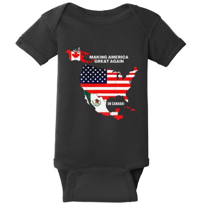 Trump 47 Making America Great Again Gulf Of United States Baby Bodysuit