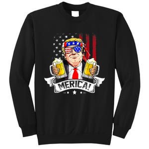 Trump 4th Of July Merica For Men Women USA American Flag Sweatshirt