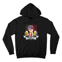 Trump 4th Of July Merica For Men Women USA American Flag Tall Hoodie