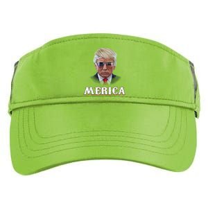 Trump 4th Of July Merica Funny D Onal T Rump 2024 Gift Adult Drive Performance Visor