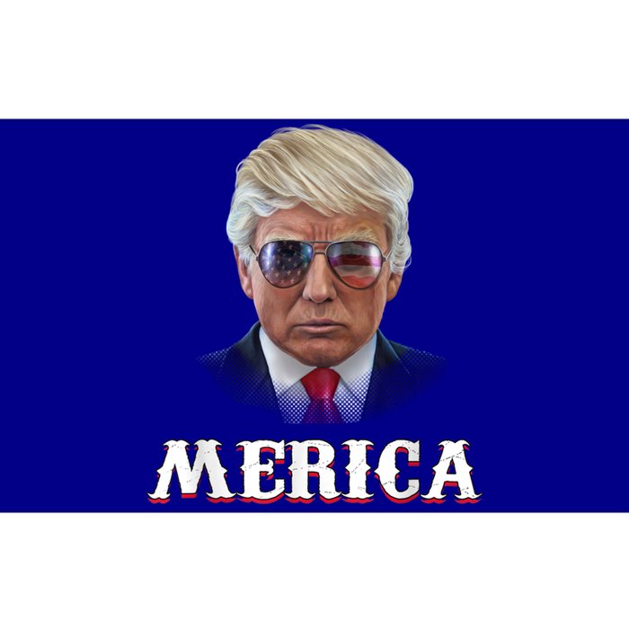 Trump 4th Of July Merica Funny D Onal T Rump 2024 Gift Bumper Sticker