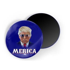 Trump 4th Of July Merica Funny D Onal T Rump 2024 Gift Magnet