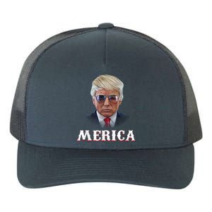 Trump 4th Of July Merica Funny D Onal T Rump 2024 Gift Yupoong Adult 5-Panel Trucker Hat