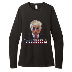 Trump 4th Of July Merica Funny T Rump American Gift Womens CVC Long Sleeve Shirt