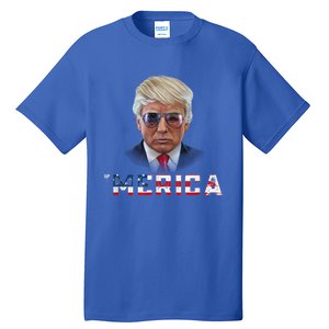 Trump 4th Of July Merica Funny T Rump American Gift Tall T-Shirt