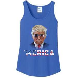 Trump 4th Of July Merica Funny T Rump American Gift Ladies Essential Tank