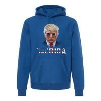 Trump 4th Of July Merica Funny T Rump American Gift Premium Hoodie