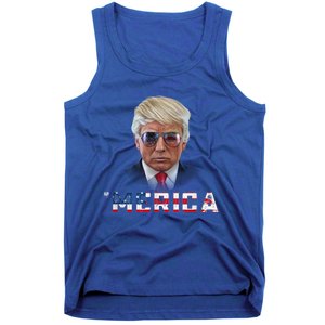 Trump 4th Of July Merica Funny T Rump American Gift Tank Top