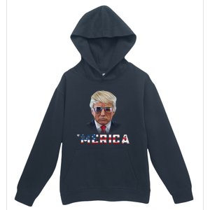 Trump 4th Of July Merica Funny T Rump American Gift Urban Pullover Hoodie