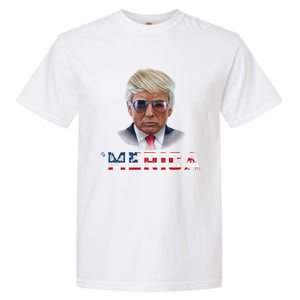 Trump 4th Of July Merica Funny T Rump American Gift Garment-Dyed Heavyweight T-Shirt