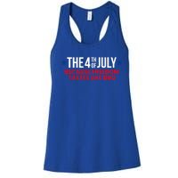 The 4th Of July Because Freedom Tastes Like Bbq Cool Gift Women's Racerback Tank