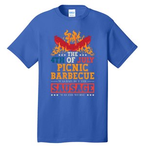 The 4th Of July Picnic Barbecue Was Bad Holiday Wurst Gift Tall T-Shirt