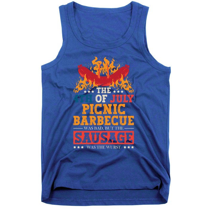 The 4th Of July Picnic Barbecue Was Bad Holiday Wurst Gift Tank Top