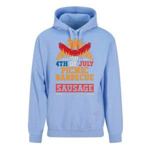 The 4th Of July Picnic Barbecue Was Bad Holiday Wurst Gift Unisex Surf Hoodie