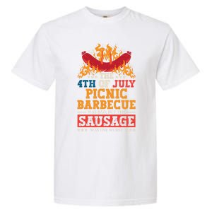 The 4th Of July Picnic Barbecue Was Bad Holiday Wurst Gift Garment-Dyed Heavyweight T-Shirt