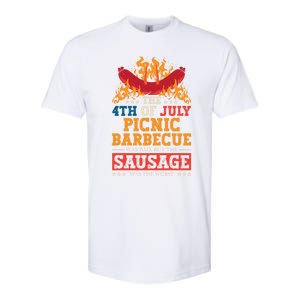 The 4th Of July Picnic Barbecue Was Bad Holiday Wurst Gift Softstyle CVC T-Shirt