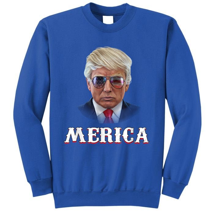 Trump 4th Of July Merica Funny D Onal T Rump 2024 Gift Sweatshirt