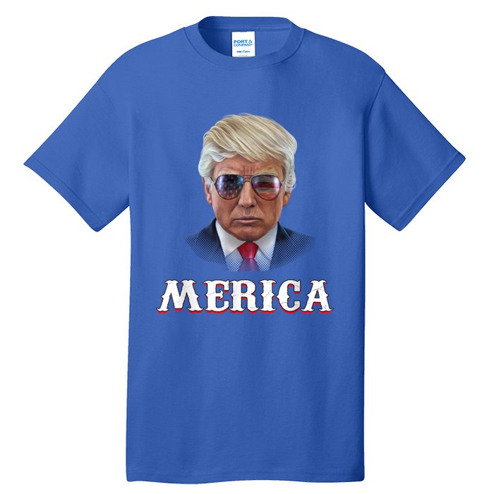 Trump 4th Of July Merica Funny D Onal T Rump 2024 Gift Tall T-Shirt