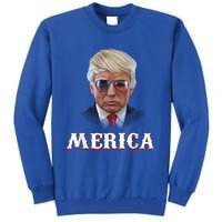 Trump 4th Of July Merica Funny D Onal T Rump 2024 Gift Tall Sweatshirt