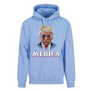 Trump 4th Of July Merica Funny D Onal T Rump 2024 Gift Unisex Surf Hoodie