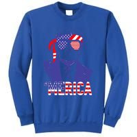 Trump 4th Of July Merica Usa American Flag Vintage Meaningful Gift Sweatshirt