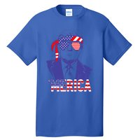 Trump 4th Of July Merica Usa American Flag Vintage Meaningful Gift Tall T-Shirt