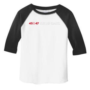 Trump 47th On Back White House Maga Toddler Fine Jersey T-Shirt