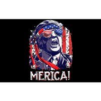 Trump 4th Of July Merica Women Usa American Flag Bumper Sticker