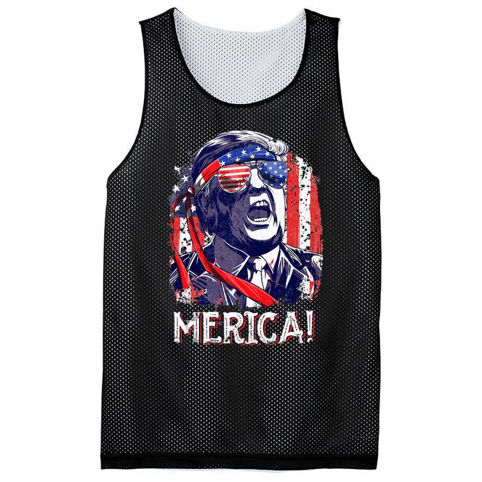 Trump 4th Of July Merica Women Usa American Flag Mesh Reversible Basketball Jersey Tank