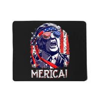 Trump 4th Of July Merica Women Usa American Flag Mousepad