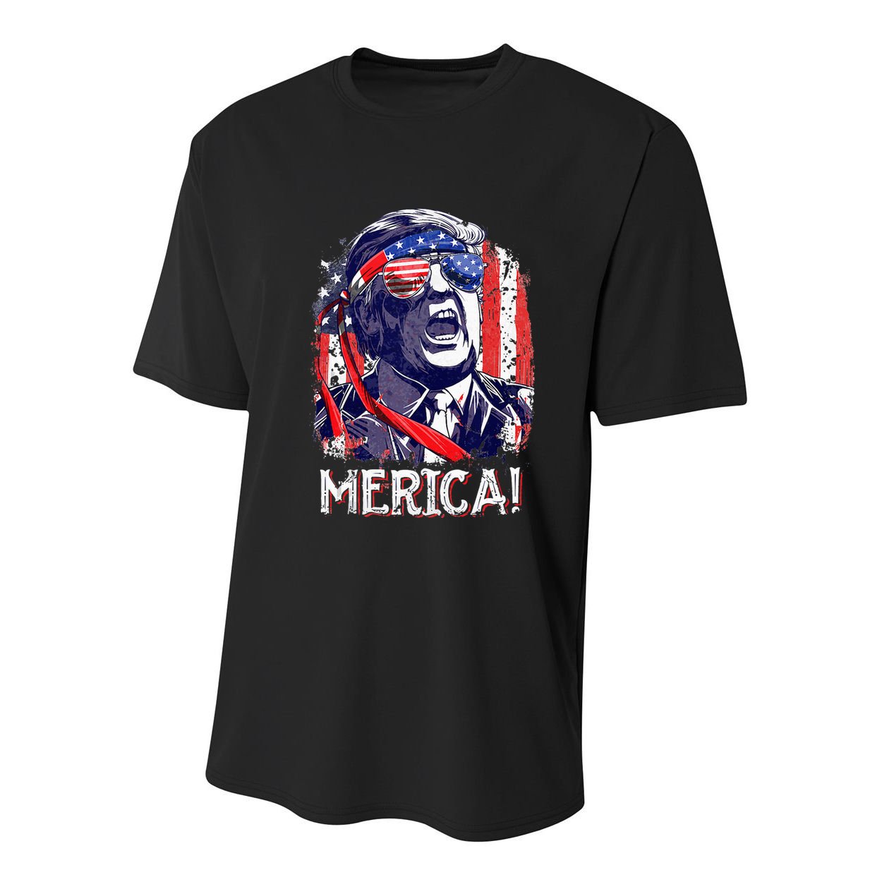 Trump 4th Of July Merica Women Usa American Flag Youth Performance Sprint T-Shirt