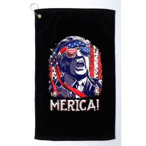 Trump 4th Of July Merica Women Usa American Flag Platinum Collection Golf Towel