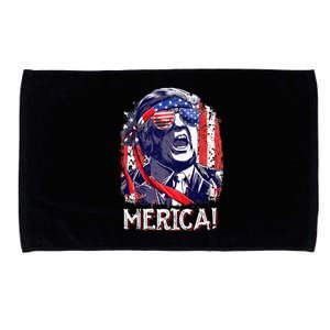 Trump 4th Of July Merica Women Usa American Flag Microfiber Hand Towel