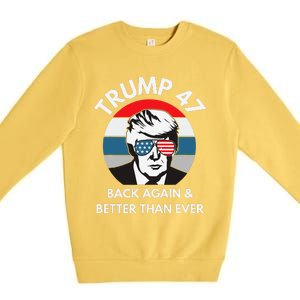 Trump 47 President Premium Crewneck Sweatshirt