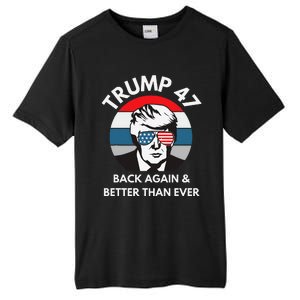 Trump 47 President Tall Fusion ChromaSoft Performance T-Shirt