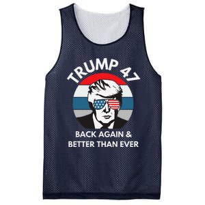 Trump 47 President Mesh Reversible Basketball Jersey Tank