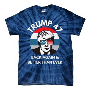 Trump 47 President Tie-Dye T-Shirt