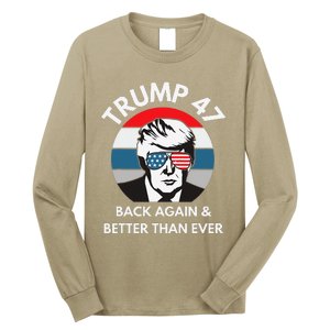 Trump 47 President Long Sleeve Shirt