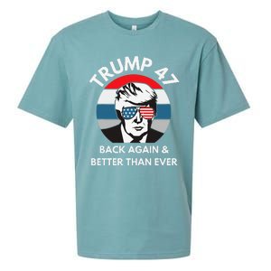 Trump 47 President Sueded Cloud Jersey T-Shirt