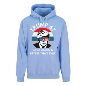 Trump 47 President Unisex Surf Hoodie