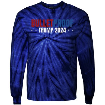 Trump 47 Patriotic Tie-Dye Long Sleeve Shirt