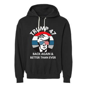 Trump 47 President Garment-Dyed Fleece Hoodie