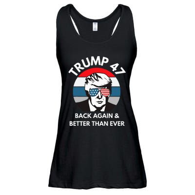 Trump 47 President Ladies Essential Flowy Tank