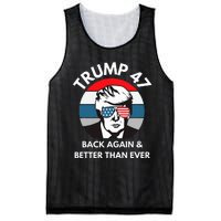 Trump 47 President Mesh Reversible Basketball Jersey Tank