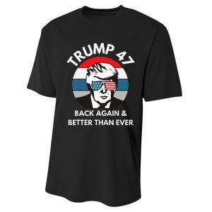 Trump 47 President Performance Sprint T-Shirt