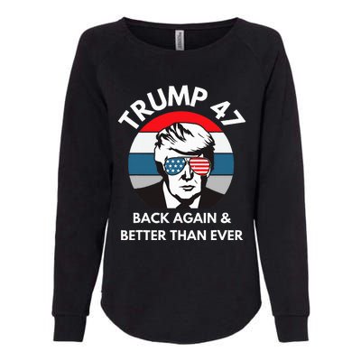 Trump 47 President Womens California Wash Sweatshirt